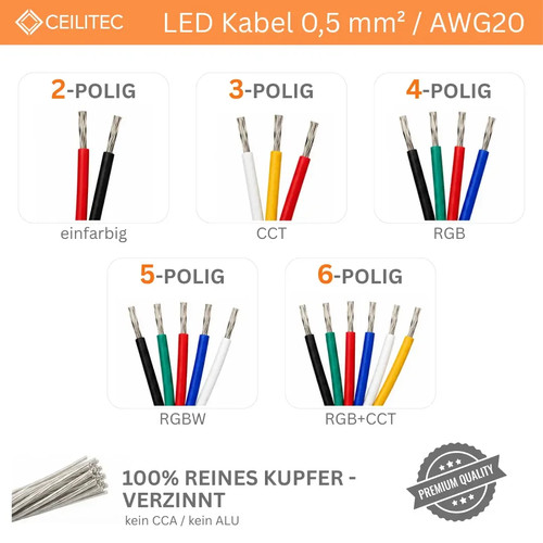 Led kabel verlängerung 100m - led,